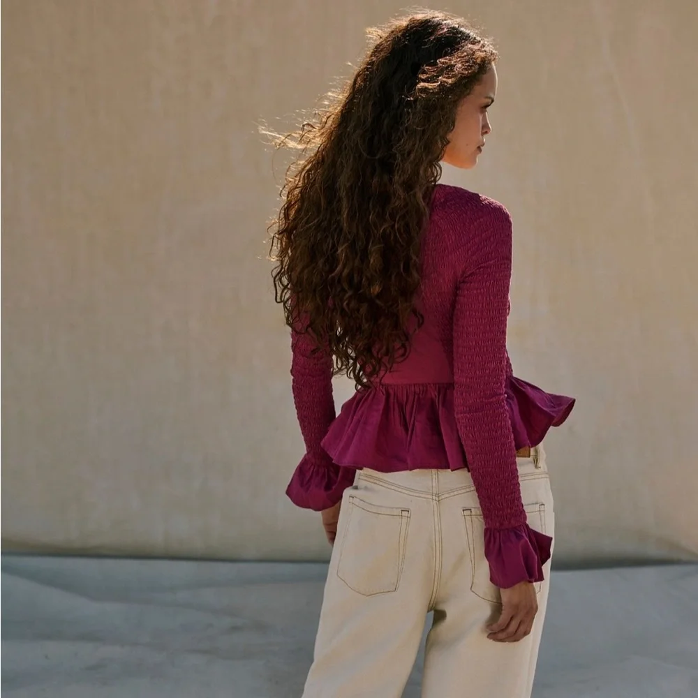 Free People Free-st ‘Tropical Vibes Top’ in Color ‘Sweetheart’